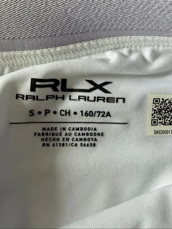 RLX Ralph Lauren Golf Gingham Skort S Purple White NWT - Image 6