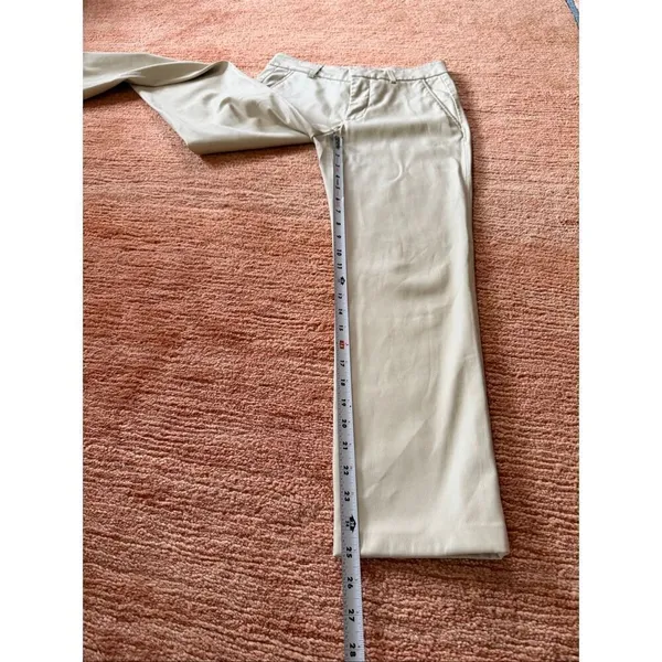 ZARA Beige Faux Leather Straight Pants Size US 2 EUR 34 - Image 5