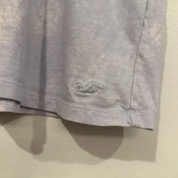 Hollister Blue Cropped Tee - Image 3