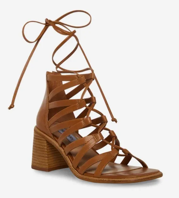 Leather Heel Sandals - Image 3