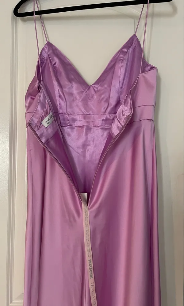 NWT Mac Duggal Lilac Satin Crystal Bow Gown 💜✨⁠ - Image 7