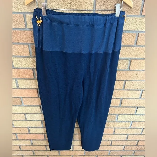 Free People Movement Surfside Joggers Highwaist Navy and Orange Size Small - Image 5