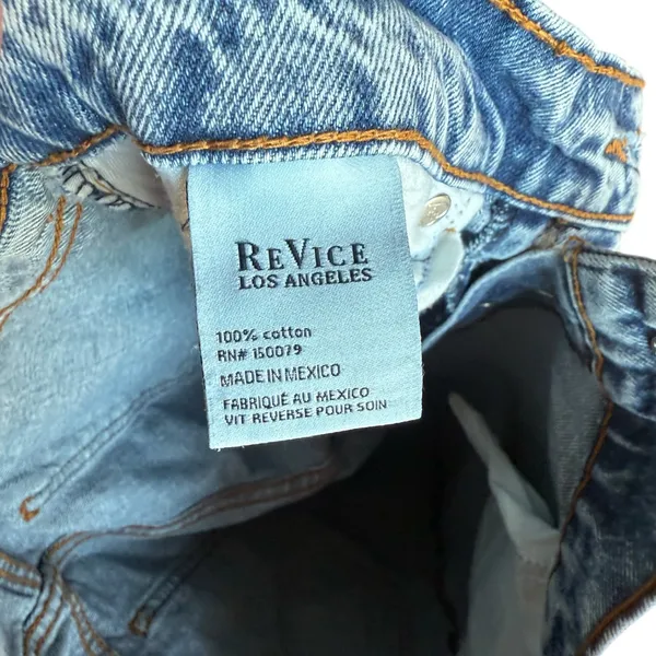 Revice Mid Rise‎ Blue Button Fly Jeans Sz 28 - Image 8