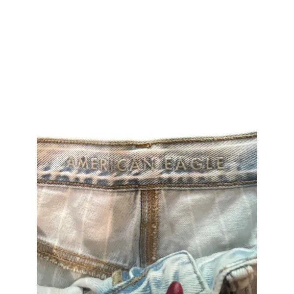 American Eagle Light Wash Striped 90s Inspired Mom Jeans Women's Size‎ 6 - Image 2