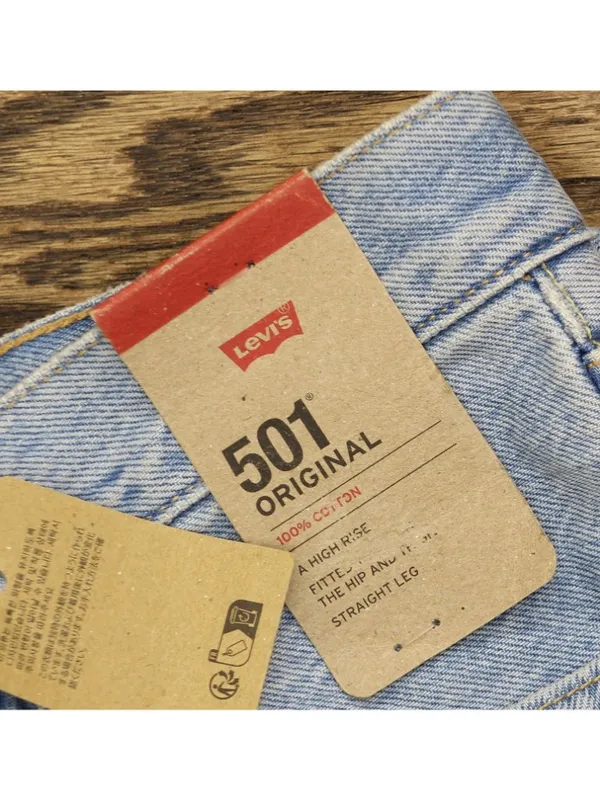 NWT Levi's Womens 501 Button Fly Jeans 94417268 County Fair Blue 26x30 - Image 11