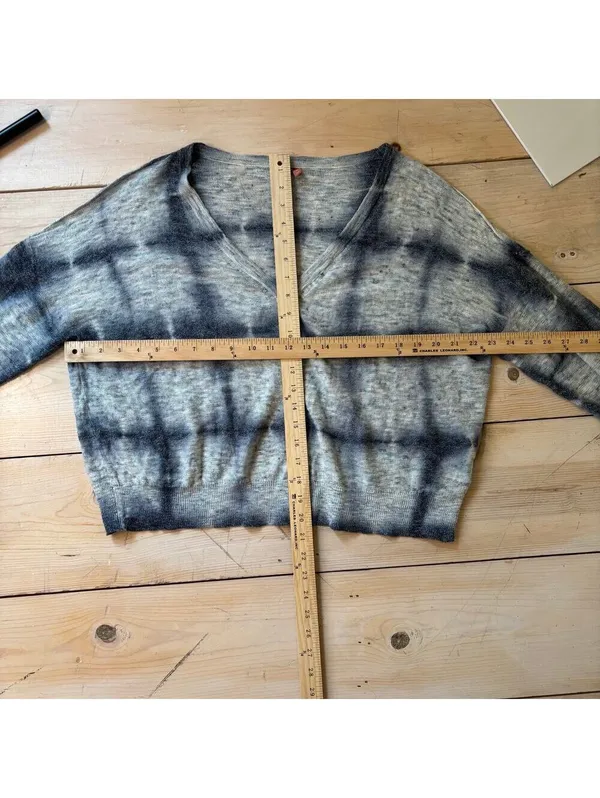 Anthropologie Pilcro EUC Women's Blue Tie-Dye Cardigan Sweater S - Image 8