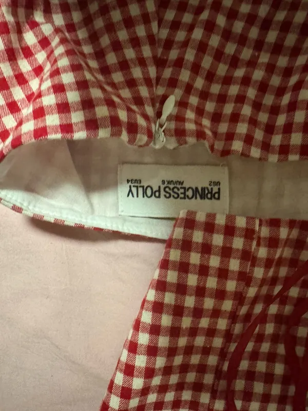 red gingham princess polly set - Image 3