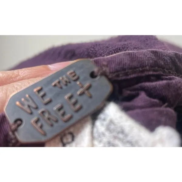 WE THE FREE + CREW NECK BLOUSE Long Sleeve Size Medium - Image 3