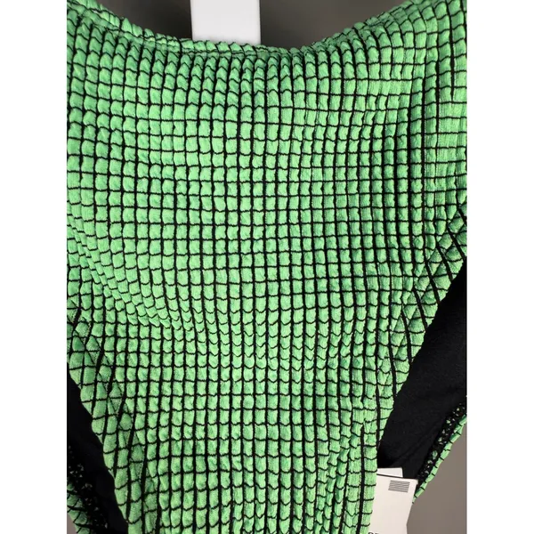 Cotton On Textured Brazilian Bikini Bottom Lime Green High Cut Cheeky Swim NWT L - Image 4
