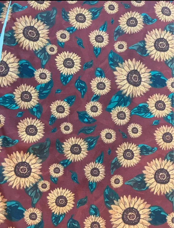 NWT SHEIN Sunflower Print Maxi Skirt - Image 3