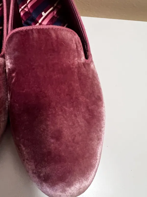 Birdies The Starling Velvet Slippers – Mauve Rose – Size 8.5 - Image 5