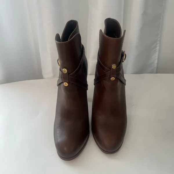 Tory Burch Brown Leather Ankle Boots - Image 5