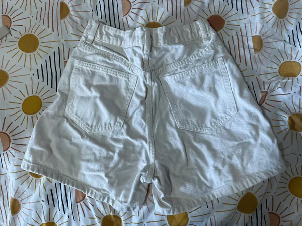 ZARA Khaki/Tan Shorts High waisted - Image 2