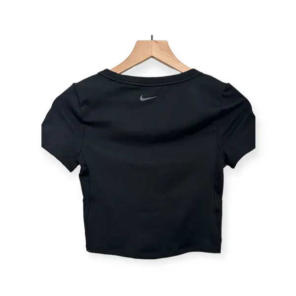 Nike One Fitted Women's Dri-FIT Short-Sleeve Cropped Top BLACK Small NWT - Image 6