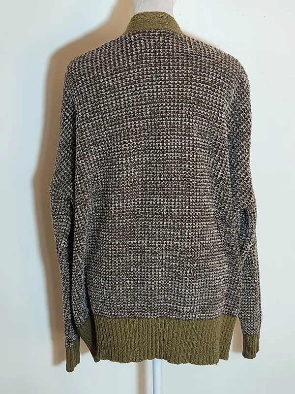 Urban Outfitters Green Chunky Knit Open Cardigan Sweater Size Small - Image 4