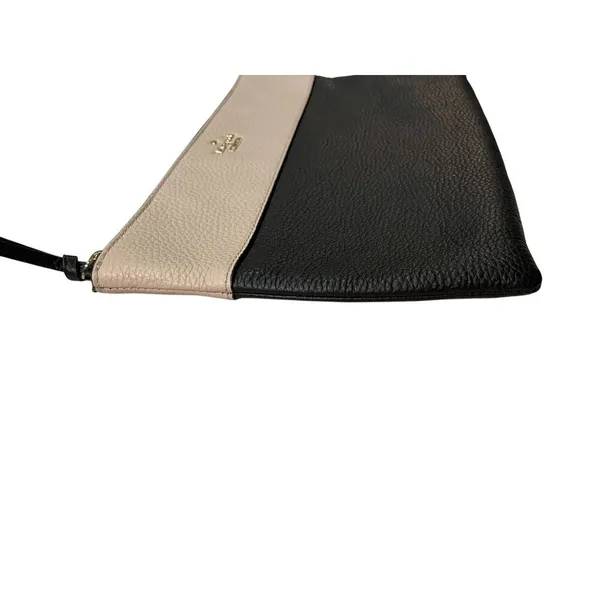 Kate Spade New York Clutch Used Leather Black Beige - Image 12