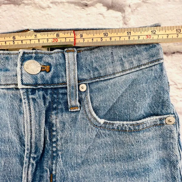 Madewell Jeans Women's Size 24 Light Wash High Rise Raw Hem The Perfect Vintage - Image 10