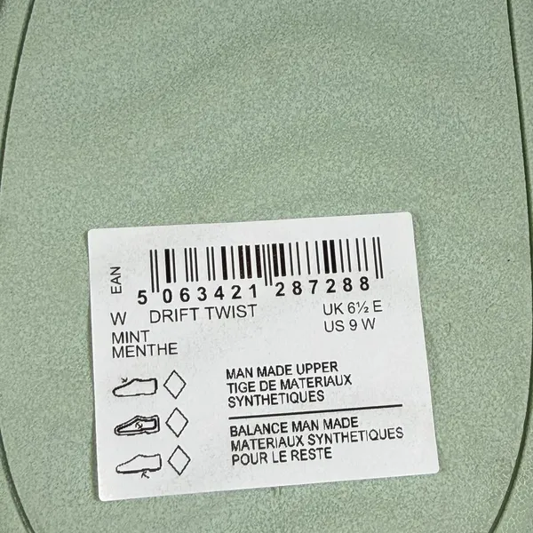 Clarks Size-9W Cloudsteppers Washable Slide Drift Twist Sandals‎ Mint - Image 8