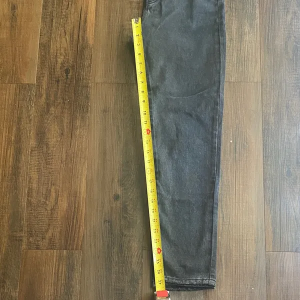 High Rise Charcoal Jeans Black Size 0 - Image 9
