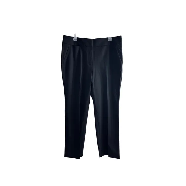 Solid Single Button Crop Blazer And Slant Pocket Tailored Pants (XL 12) - Image 7