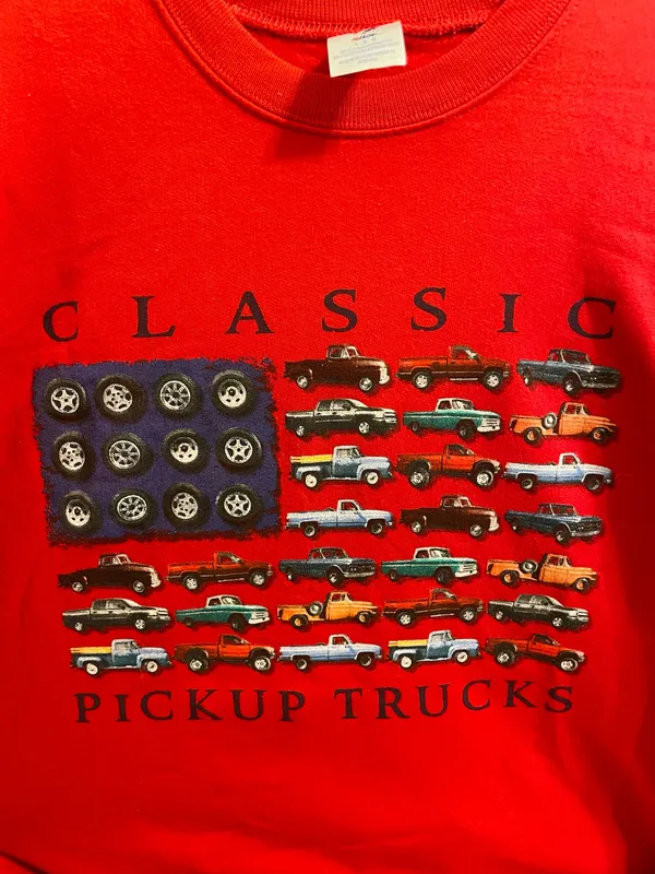 Jerzees Classic Cars Red Crewneck L - Image 2