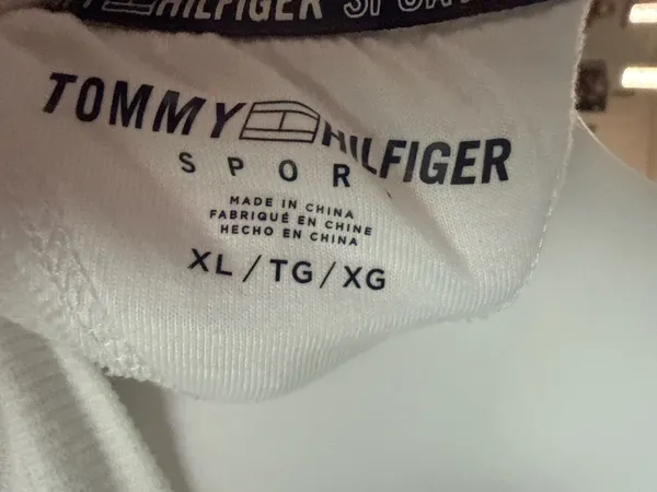 Tommy Hilfiger Sport Open Back Drawstring Sweatshirt White Size XL - Image 4