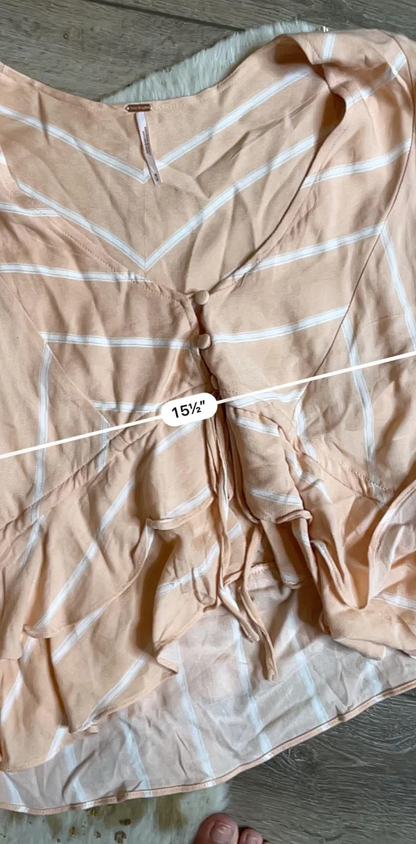 Free People Samifran Long sleeve top peach - Image 3