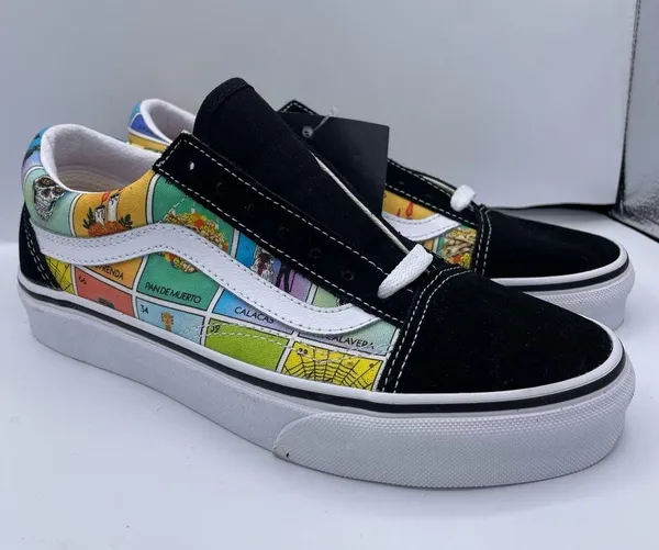 unisex loteria old skool skate multicolor shoes Size Men 4.5 Women 6 - Image 4