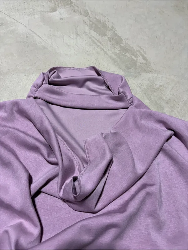 Free people NWT Sleeveless Cowl Neck dress purple MSRP$128 medium - Image 5