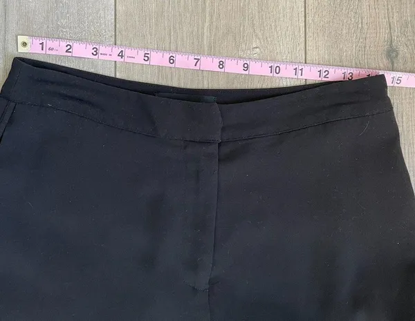 Who What Wear black wide leg slit high waist trousers pants - Image 5