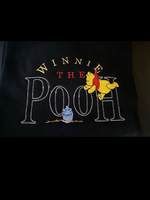 Gildan Winnie the Pooh Embroidered Graphic Sweatshirt - NWOT - Image 2