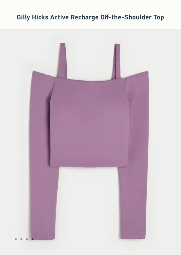 Gilly Hicks Active Recharge Off-the-Shoulder Top - XS - Image 5