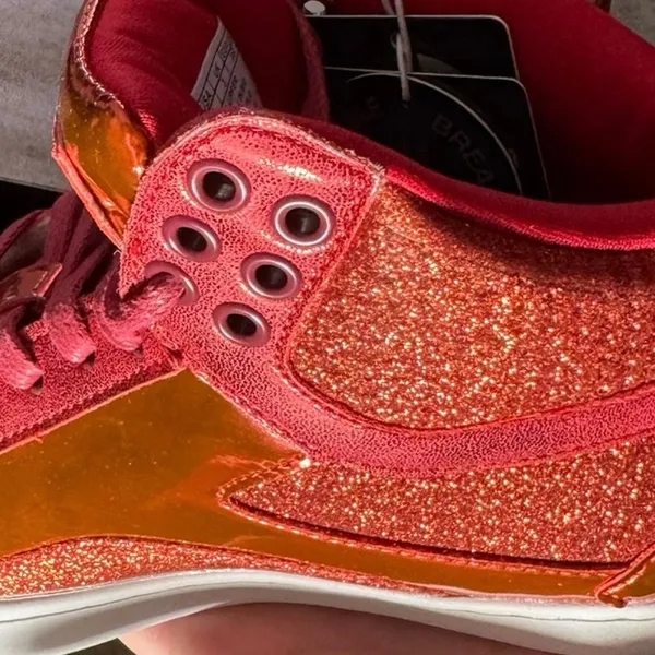 •NWT• Pastry Pop Tart Glitter High Top Sneakers Red Dance Shoes • 5W/ 3UK - Image 8