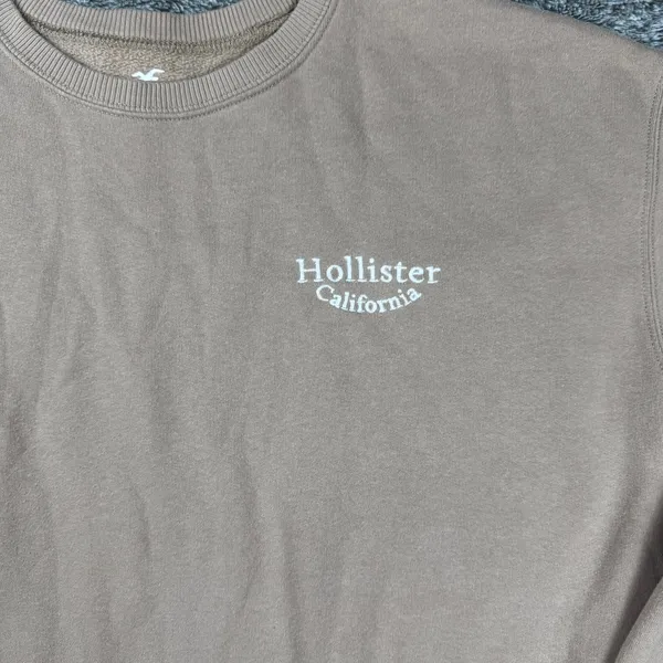 Hollister Crewneck Sweatshirt Women's XL Beige - Image 2