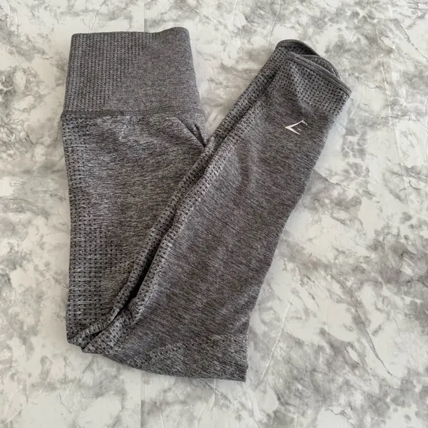 Gymshark Vital Rise Leggings Smokey Grey Marl - Image 7