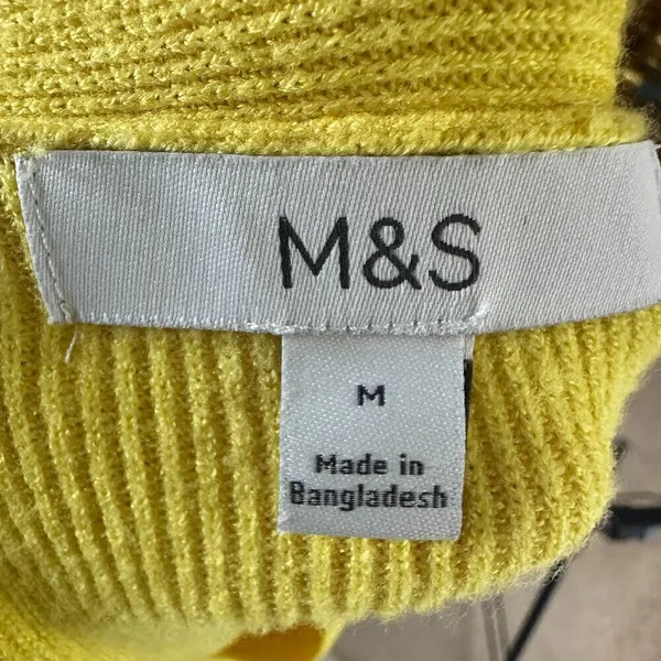 NWOT M&S Womens Autograph Pullover Viscose Blend Sweater in Sunshine Size M Soft - Image 5