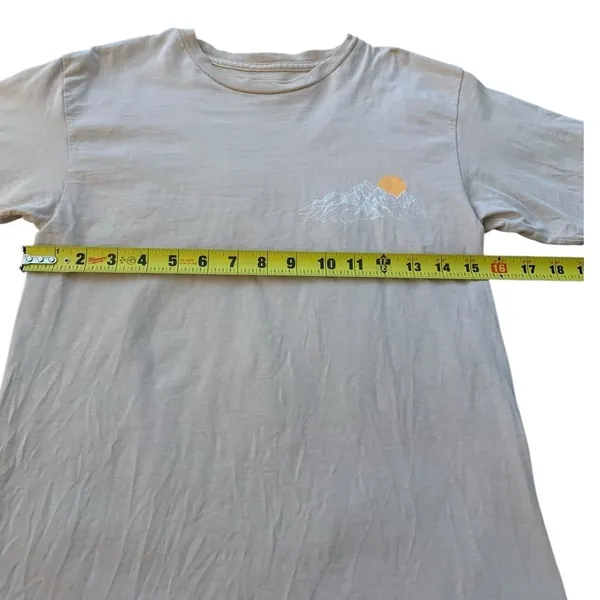 PacSun Graphic T-Shirt Womens Small Tan Great Outdoors Nature Gorpcore Aesthetic - Image 5