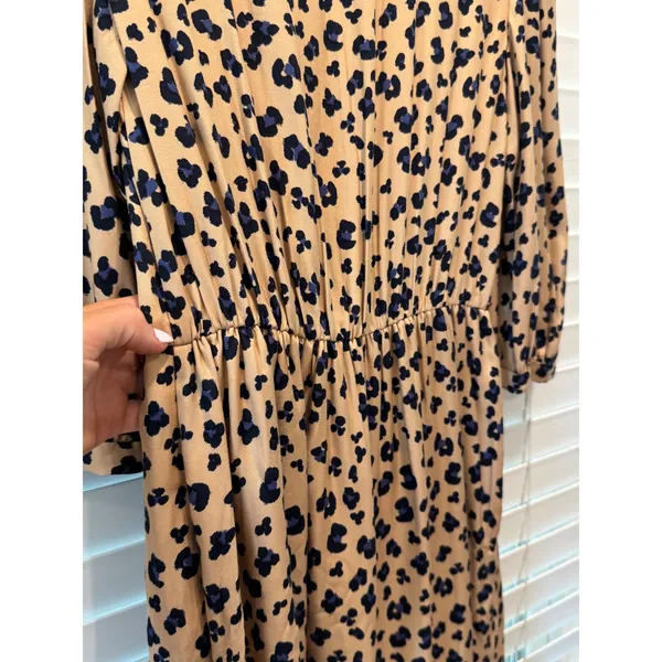 NEW Rebecca Taylor Mini Dress Tie Waist Cappuccino Print Silk Blend‎ Size 0 $395 - Image 15
