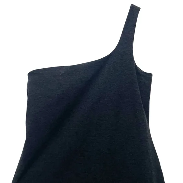Beyond Yoga One Shoulder Athletic Dress Charcoal Black Size Medium Skort Tennis - Image 5