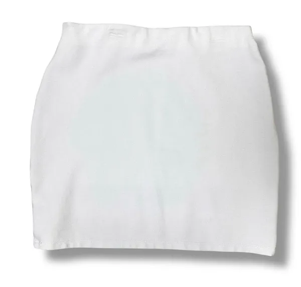 Aritzia Sunday Best White Pull On Mini Skirt Jersey Knit NWOT Size XS Bodycon - Image 3