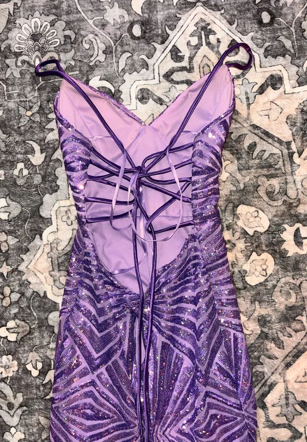 City Triangles Purple Prom Dress - Image 3