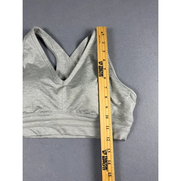Sweaty Betty Grey Marl V-Neck Racerback Sports Bra SB9612B Women Size M - Image 3
