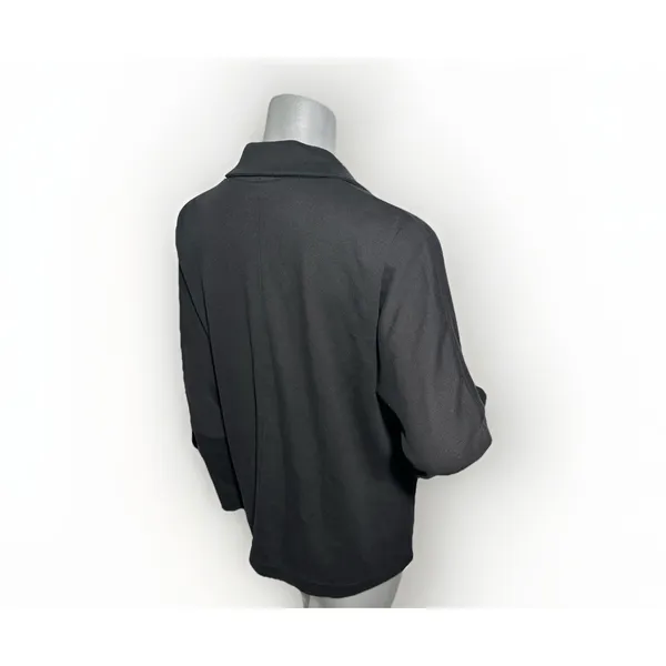PACT Airplane Collection Relaxed Knit Blazer Jacket Black Medium Sustainable - Image 5