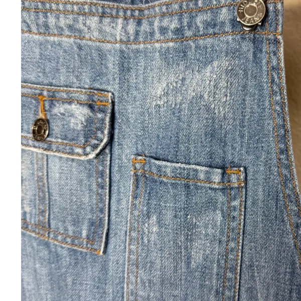 Hidden‎ Jeans Women Medium Wash Distressed Denim Overalls Small - Image 4