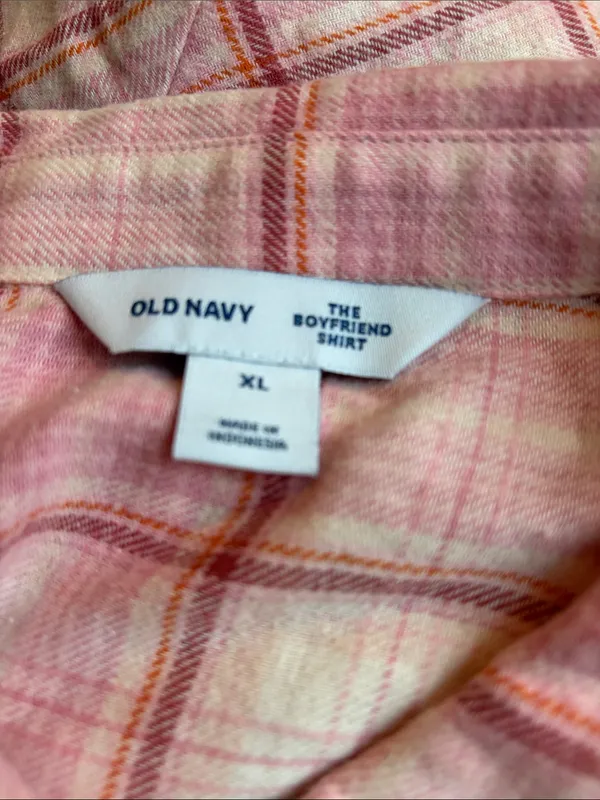 OLD NAVY flannel boyfriend shirt - Image 5
