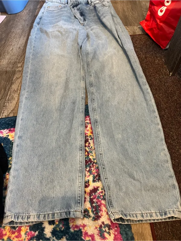 Collusion dad Light Blue Women’s Wide Leg Jeans - Image 3