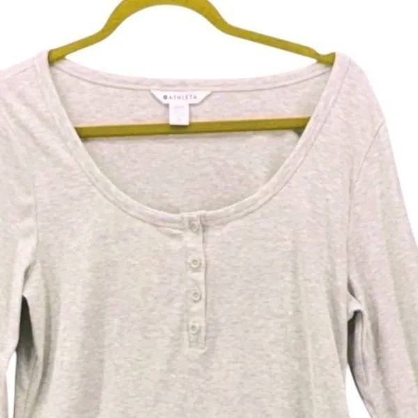 Athleta‎ Womens Henley Heather XL - Image 3