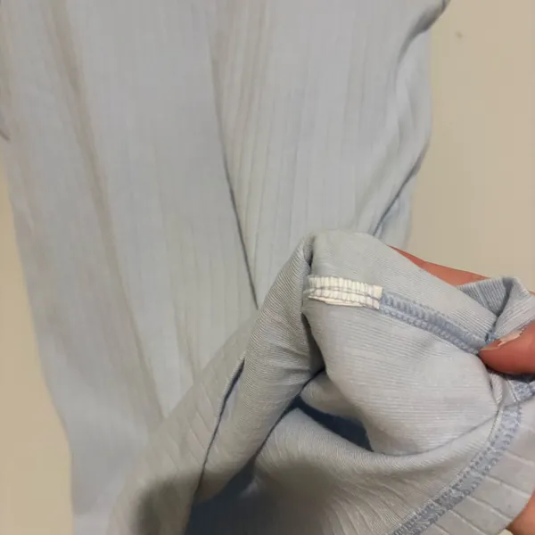 Aerie ribbed tank top pastel‎ light blue size medium - Image 4