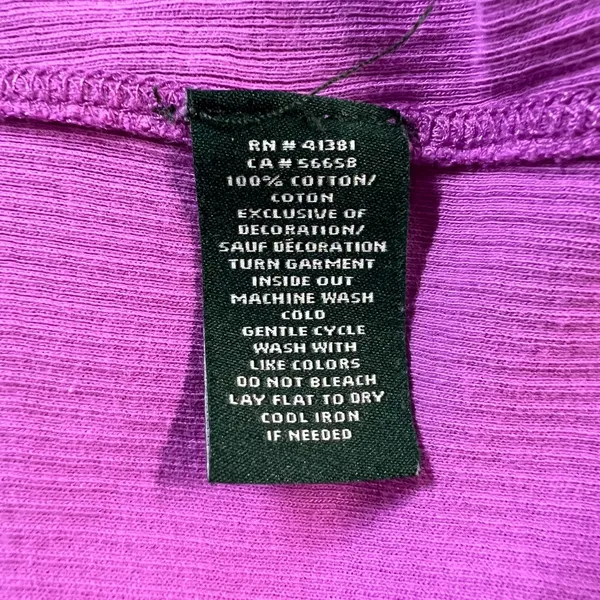 Lauren‎ Ralph Lauren Top Womens 1X Purple 1/4 Zip Pullover Ribbed Knit Cotton - Image 11