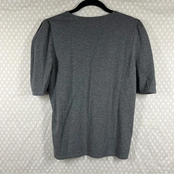 Rebecca Taylor Grey Puff Short Sleeve‎ Top - Image 6